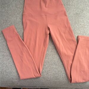 Lululemon High-Rise Leggings Dusty Rose Pink Size 2